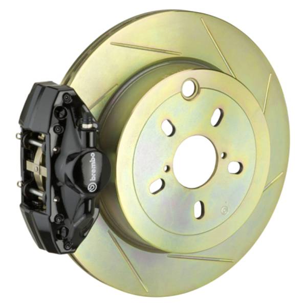 Brembo - Brembo 2E5.4002A1 Brembo 99-05 323i (Excl. xDrive) Rear GT BBK 2 Piston Cast 2pc 294x19 1pc Rotor Slotted Type1-Black
