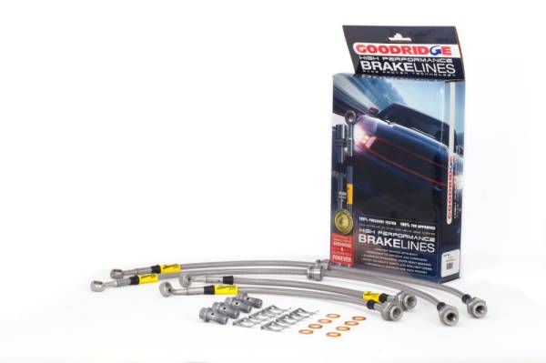 Goodridge - Goodridge 22136 Goodridge 09-15 Nissan Maxima Stainless Steel Brake Line Kit