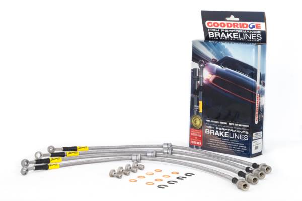 Goodridge - Goodridge 24212 Goodridge 11/92-01 Subaru Impreza (2wd/4wd w/Rear Disc) Stainless Steel Brake Line Kit