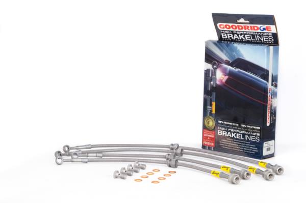 Goodridge - Goodridge 25046 Goodridge 01-03 Mazda Protege 5 / 01-03 Protege (Rear Disc - Inc MP-3/MazdaSpeed) SS Brake Line Kit