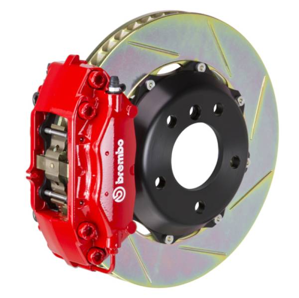 Brembo - Brembo 2P2.6009A2 Brembo 99-05 S2000 Rear GT BBK 4 Piston Cast 328x28 2pc Rotor Slotted Type-1-Red