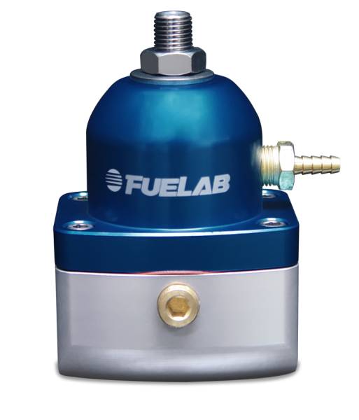Fuelab - Fuelab 51505-3-L-E Fuelab 515 EFI Adjustable FPR Large Seat 25-90 PSI (2) -10AN In (1) -6AN Return - Blue