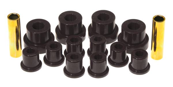Prothane - Prothane 1-1002-BL Prothane 76-86 Jeep CJ5/CJ7 Front Spring & Shackle Bushings - Black