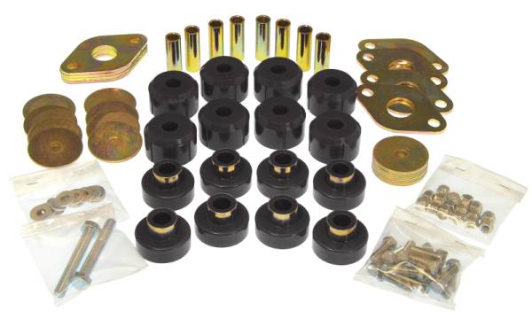 Prothane - Prothane 1-118-BL Prothane 07-11 Jeep Wrangler JK 2DR Body Mount Kit - Black