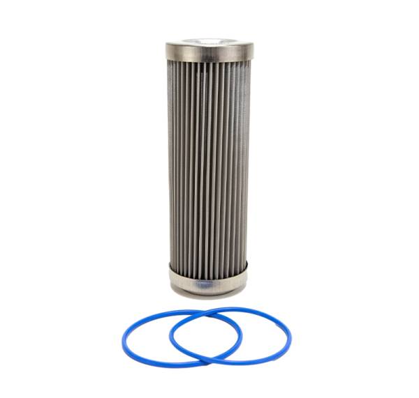 Fuelab - Fuelab 71812 Fuelab 40 Micron Stainless Steel Replacement Element - 6in w/2 O-Rings & Instructions