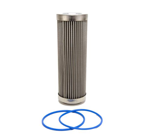 Fuelab - Fuelab 71813 Fuelab 100 Micron Stainless Steel Replacement Element - 6in w/2 O-Rings & Instructions