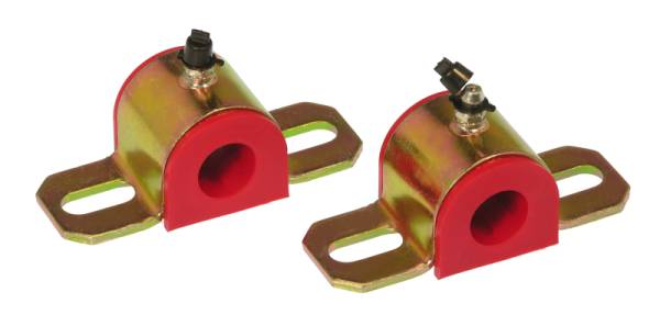 Prothane - Prothane 19-1161 Prothane Universal Greasable Sway Bar Bushings - 18MM - Type A Bracket - Red