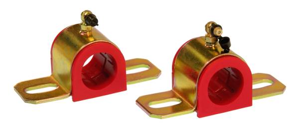 Prothane - Prothane 19-1218 Prothane Universal 90 Deg Greasable Sway Bar Bushings - 30MM - Type B Bracket - Red