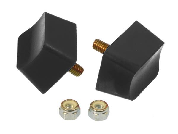 Prothane - Prothane 19-1302-BL Prothane Universal Bump Stop 1X1 3/4X1 7/16 Crvd Top - Black