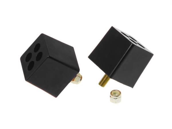 Prothane - Prothane 19-1305-BL Prothane Universal Bump Stop 2X2X2 W 3/8in Stud - Black