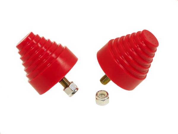 Prothane - Prothane 19-1318 Prothane Universal Bump Stop 2-1/4X2-1/4 Cone w/Stp - Red