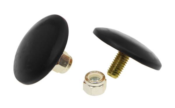 Prothane - Prothane 19-1319-BL Prothane Universal Bump Stop 3/8X2 Ultra Thin Button - Black