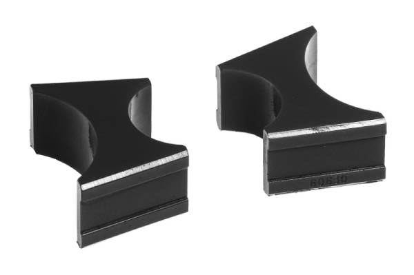 Prothane - Prothane 19-1719-BL Prothane Universal Shock Reservoir Mounts - 1.5/2.5 Diameter - Black