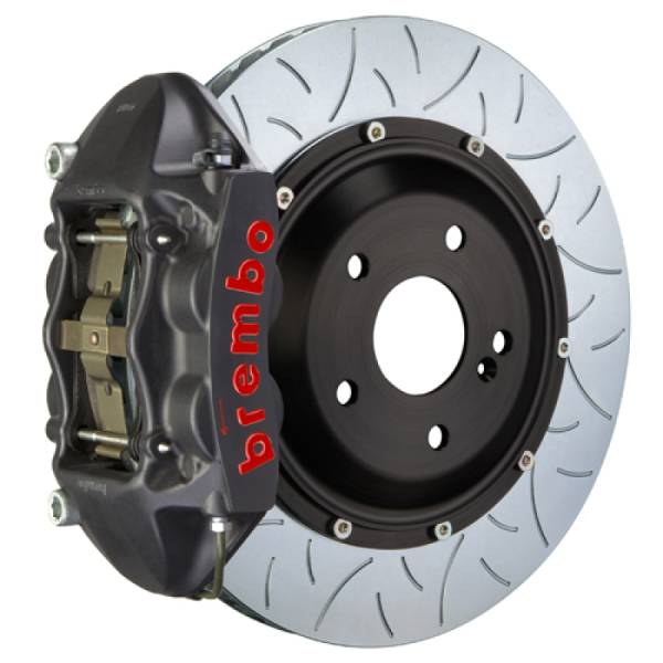 Brembo - Brembo 2P3.9068AS Brembo 84-87 Testarossa Rear GTS BBK 4 Piston Cast 380x28 2pc Rotor Slotted Type-3-Black HA