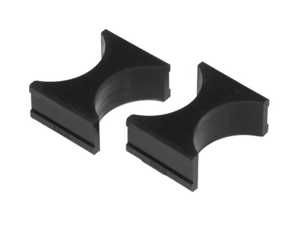 Prothane - Prothane 19-1722-BL Prothane Universal Shock Reservoir Mounts - 2.5/2.5 Diameter - Black