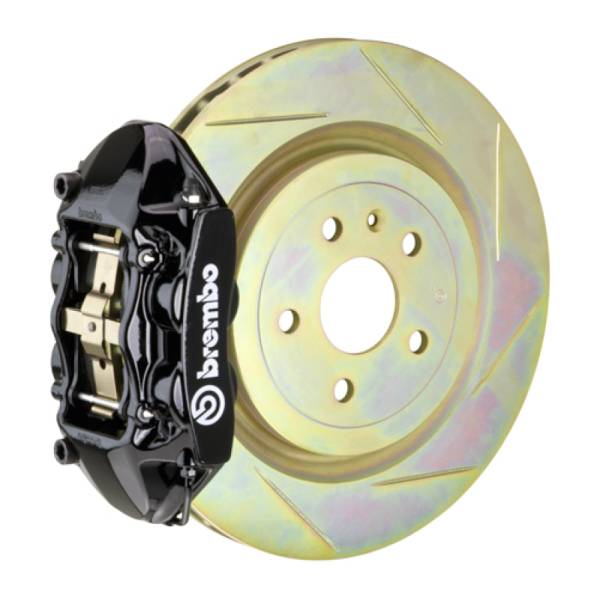 Brembo - Brembo 2P5.8503A2 Brembo SS Rear GT BBK 4 Piston Cast 365x28 1pc Rotor Slotted Type-1-Red