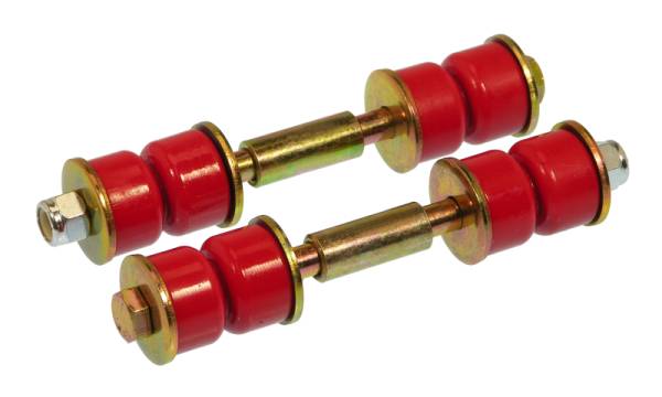 Prothane - Prothane 19-402 Prothane Universal End Link Set - 3in Mounting Length - Red
