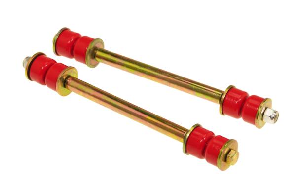 Prothane - Prothane 19-419 Prothane Universal End Link Set - 7 3/8in Mounting Length - Red