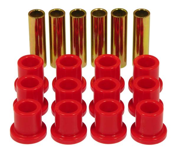 Prothane - Prothane 6-1001 Prothane 57-72 Ford F100/F150 Rear Spring & Shackle Bushings - Red