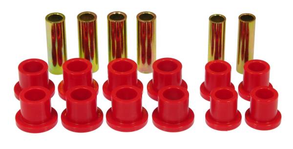Prothane - Prothane 6-1008 Prothane 66-72 Ford F100 4wd Spring & Shackle Bushings - Red