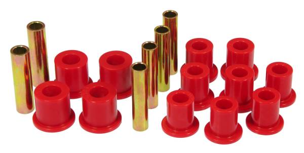 Prothane - Prothane 6-1011 Prothane 77-79 Ford F250 4wd Front Spring & Shackle Bushings - Red