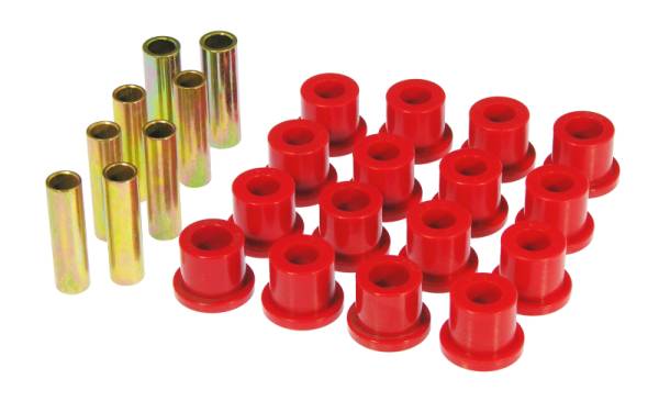 Prothane - Prothane 6-1022 Prothane 68-72 Ford F250 2wd Rear Spring & Shackle Bushings - Red