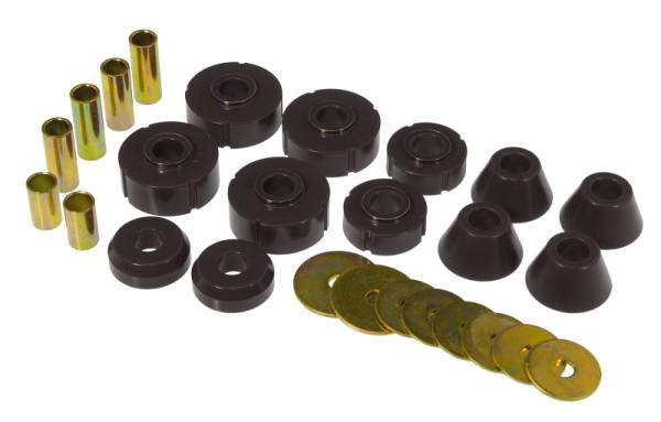 Prothane - Prothane 7-101-BL Prothane 67-72 Chevy C10 Body Mount Kit - Black