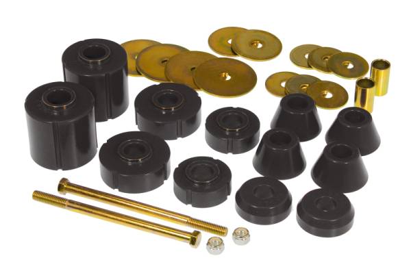 Prothane - Prothane 7-103-BL Prothane 67-72 GM Body Mount 12 Bushing Kit - Black