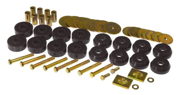 Prothane - Prothane 7-144-BL Prothane 59-64 Chevy Impala / Belair Body Mount Kit - Black