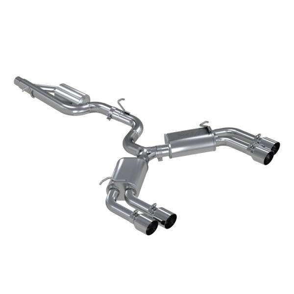 MBRP - MBRP Exhaust pS4601304 MBRP 15-18 Audi S3 304SS 3in Quad Split Rear Exit C/B System