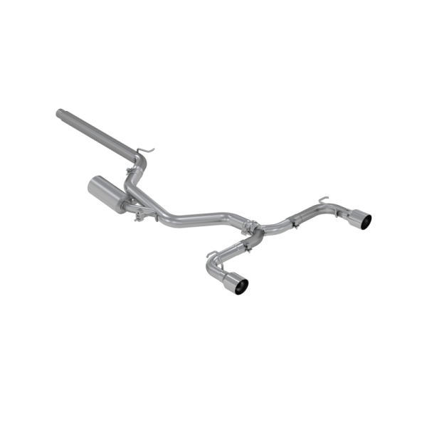 MBRP - MBRP Exhaust pS4606304 MBRP 15-20 VW 2.0L Turbo Golf GTI MK7 3in T304 Cat Back Exhaust w/ Dual Split Rear Exit