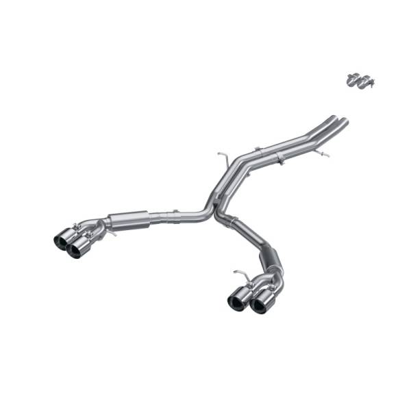 MBRP - MBRP Exhaust pS4607304 MBRP 18-21 Audi S5 Coupe/S4 Sedan T304 SS 2.5in Cat-Back Quad Rear Exit Exhaust - SS Tips