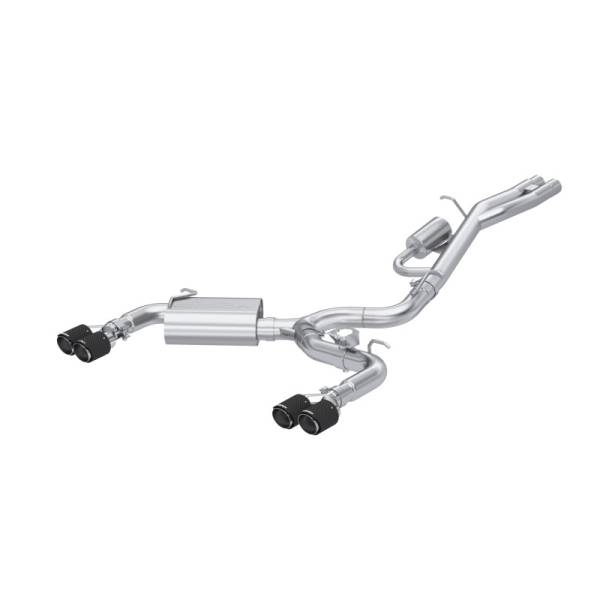 MBRP - MBRP Exhaust pS46103CF MBRP 2017-2020 Audi RS3 3in Cat-Back Exhaust Dual Split Rear w/ Carbon Fiber Tips