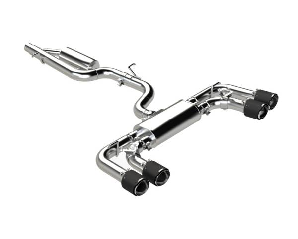 MBRP - MBRP Exhaust pS46133CF MBRP 2022 Volkswagen Golf R MK8 T304 Stainless Steel 3in Cat-Back, Quad Rear Exit- Carbon Fiber Tip