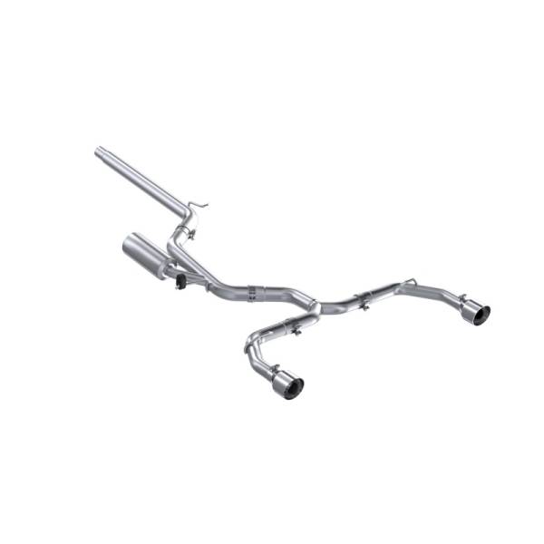 MBRP - MBRP Exhaust pS4617304 MBRP 2022 Volkswagen Golf GTI MK8 T304 SS 3in Cat-Back Exhaust 2.5in Dual Split Rear w/ SS Tips