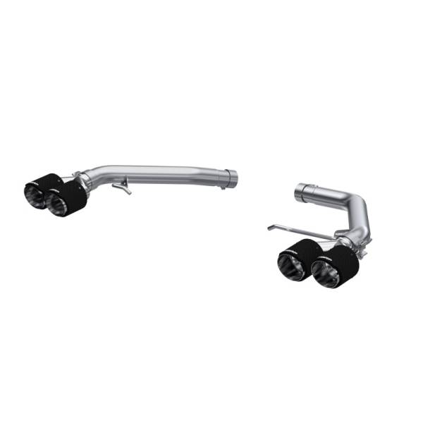 MBRP - MBRP Exhaust pS56033CF MBRP 14-17 Audi SQ5 3.0T Dual Rear Exit Axle Back w/ Quad Carbon Fiber Tips - T304