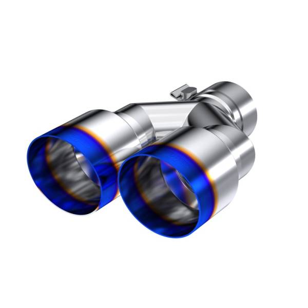 MBRP - MBRP Exhaust pT5170BE MBRP Universal T304 SS Dual Burnt End Tip 3.5in OD/2.5in Inlet