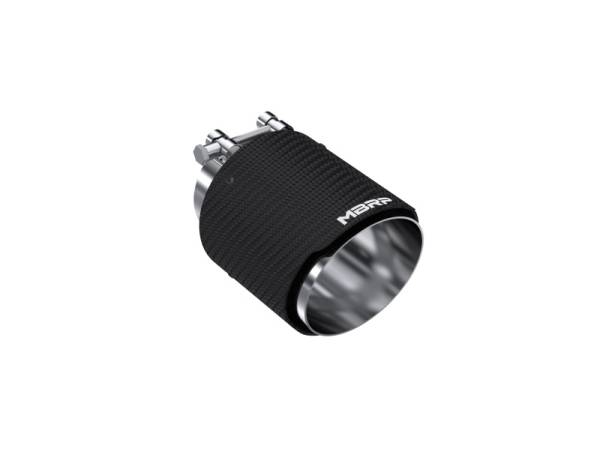 MBRP - MBRP Exhaust pT5180CF MBRP Universal Carbon Fiber Dual Wall Tip 4.5in OD/3in Inlet/6.13in L