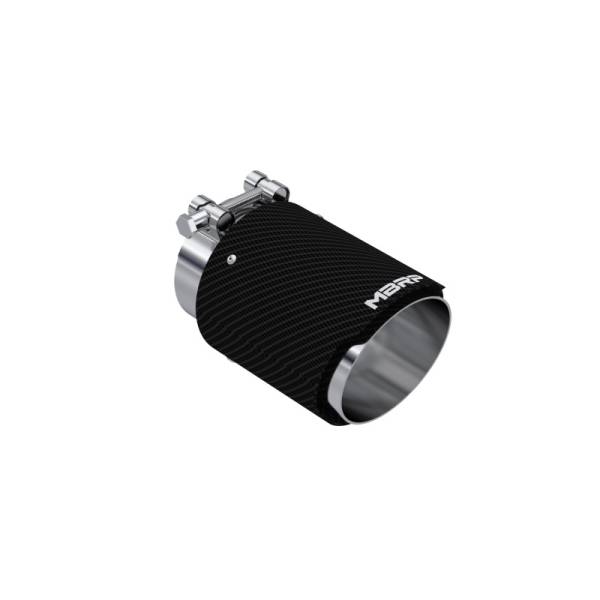 MBRP - MBRP Exhaust pT5188CF MBRP Universal Carbon Fiber Tip 3in ID / 4in OD Out / 6.13in Length Angle Cut Dual Wall