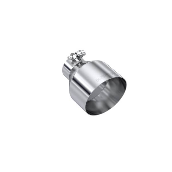 MBRP - MBRP Exhaust pT5190 MBRP Universal T304 Stainless Steel Tip 2.5in ID / 5in OD Out / 6.5in Length Angle Cut Single Wall
