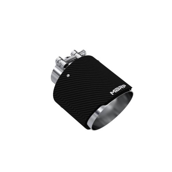 MBRP - MBRP Exhaust pT5190CF MBRP Universal Carbon Fiber Tip 2.5in ID / 5in OD Out / 6.5in Length Angle Cut Dual Wall