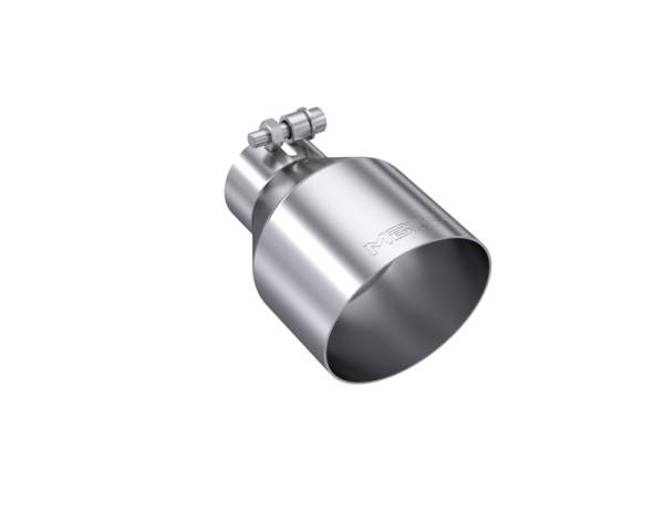 MBRP - MBRP Exhaust pT5191 MBRP Universal Stainless Steel Tip 2.5in ID / 4.5in OD Out / 6.5in Length Angle Cut Single Wall