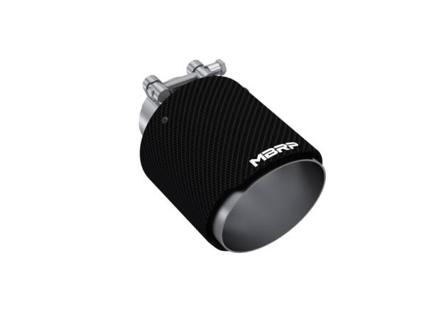 MBRP - MBRP Exhaust pT5191CF MBRP Universal Carbon Fiber Tip 2.5in ID / 4.5in OD Out / 6.5in Length Angle Cut Dual Wall