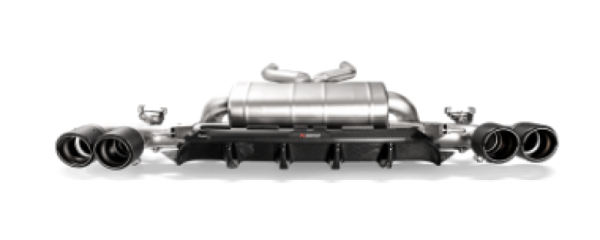 Akrapovic - Akrapovic DI-BM/CA/5/G/RS Akrapovic 18+ BMW M5 (F90) Rear Carbon Fiber Diffuser - High Gloss w/ Red/White Akrapovic Logo - Fits 2018-2020 BMW M5