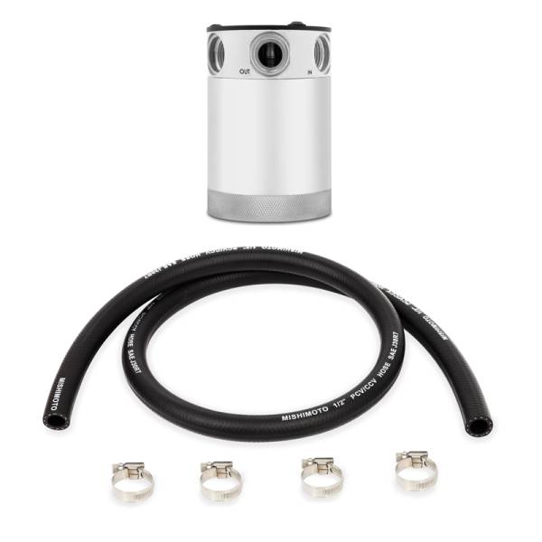 Mishimoto - Mishimoto MMBCC-CBTHR-P Mishimoto Compact Baffled Oil Catch Can - 3-Port - Polished