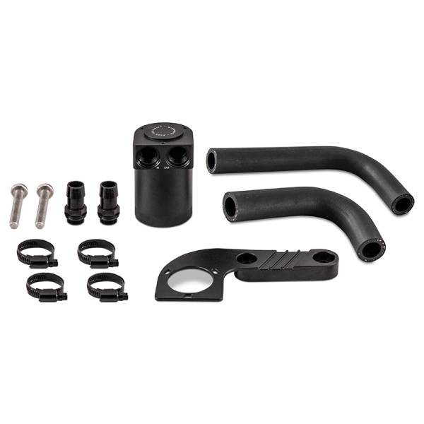Mishimoto - Mishimoto MMBCC-F80-15CBE Mishimoto 2015+ BMW F8X M3/M4 Baffled Oil Catch Can - Wrinkle Black - Fits 2015-2020 BMW M4, M3