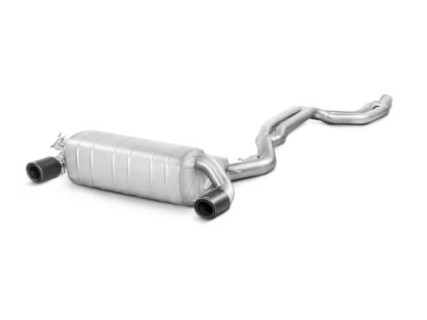 Akrapovic - Akrapovic MTP-BM/SS/4H Akrapovic 16-17 BMW M240i (F22 F23) Evolution Line Cat Back (SS) w/ Carbon Tips (Req. Link Pipe) - Fits 2017-2020 BMW M240i