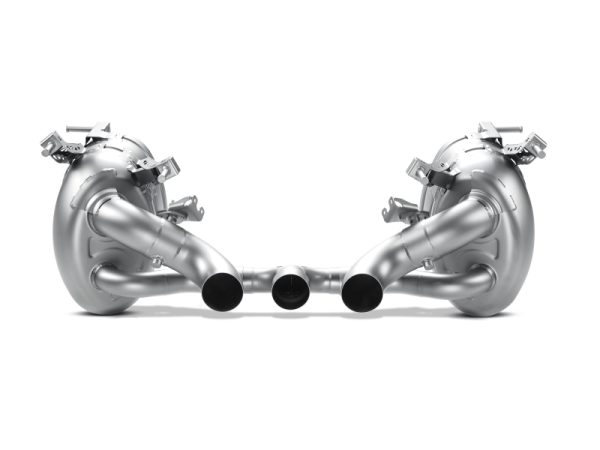 Akrapovic - Akrapovic MTP-FE458H Akrapovic 10-15 Ferrari 458 Italia/458 Spyder Slip-On Line (Titanium) w/ Carbon Tips - Fits 2010-2015 Ferrari 458 Spider, 458 Italia