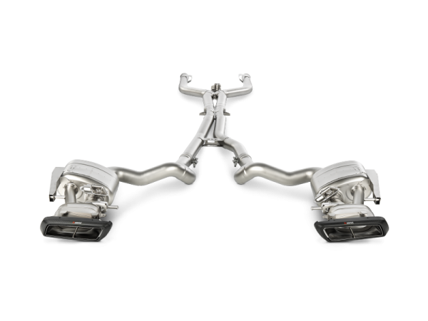 Akrapovic - Akrapovic MTP-ME/T/2H/1 Akrapovic 15-17 AMG C63 Estate Evolution Line Cat Back (Titanium) w/ Carbon Tips (Req. Link Pipe) - Fits 2015-2018 Mercedes-Benz C63 AMG