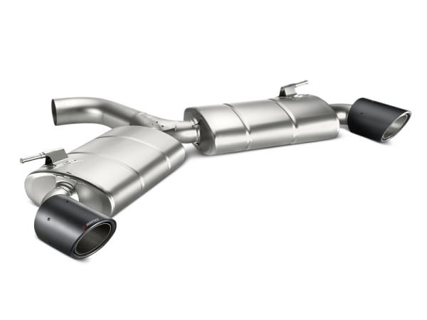 Akrapovic - Akrapovic MTP-VW/T/1H Akrapovic 13-17 Volkswagen Golf GTI (VII) Slip-On Line (Titanium) w/ Carbon Tips - Fits 2013-2016 Volkswagen GTI
